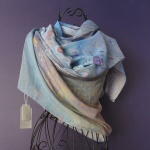 All Season Silk Modal Artist Designer Scarf Wrap - Inception